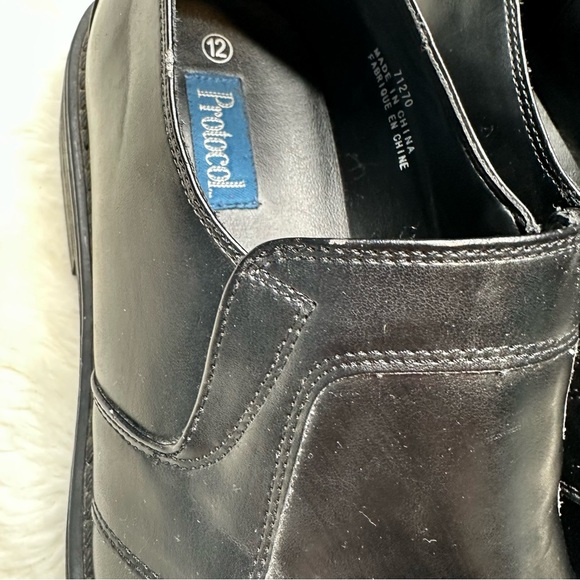 Protocol Slip-On Loafers with Rounded Toe and Durable Sole Black Size 12 - Picture 4 of 16